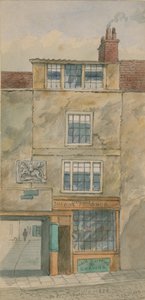 The Old George Inn, Snow Hill, London, in 1854 by English School
