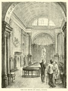 The Old House of Lords, Dublin by English School
