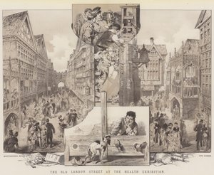 The Old London Street at the Health Exhibition by English School