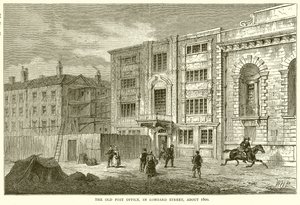 The Old Post Office, in Lombard Street, About 1800 by English School