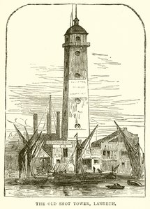 The Old Shot Tower, Lambeth by English School