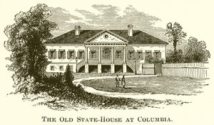 The Old State-House at Columbia by English School
