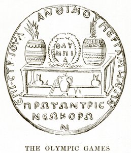 The Olympic Games, Illustration from History of Greece by English School