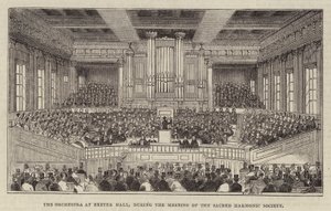 The Orchestra at Exeter Hall, during the Meeting of the Sacred Harmonic Society