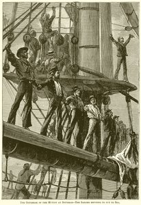 The Outbreak of the Mutiny at Spithead—The Sailors Refusing to Put to Sea by English School
