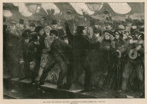 The Oxford and Cambridge boat-race: A metropolitan railway station on a race day