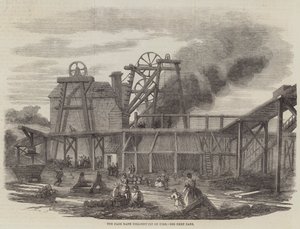 The Page Bank Colliery-Pit on Fire by English School