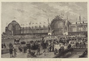 The Paris Exhibition, Front View of the Main Building in the Champ de Mars