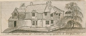 The Parsonage House at Newington, Surrey, reputed to be 300 years old