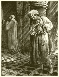 The Pharisee and the Tax Gatherer by English School
