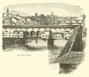 The Ponte Vecchio by English School