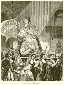 The Pope on the Sedia by English School