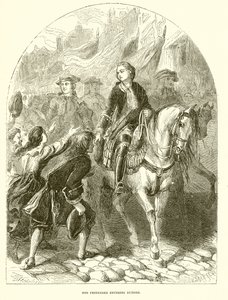 The Pretender entering Dundee by English School