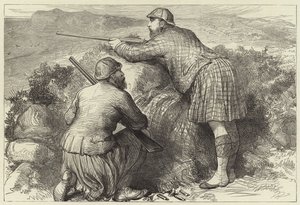 The Prince of Wales Grouse Shooting in the Highlands by English School