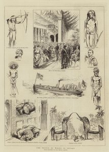 The Prince of Wales in Ceylon by English School