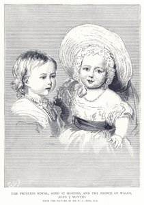 The Princess Royal, Aged 17 Months, and the Prince of Wales, Aged 5 Months