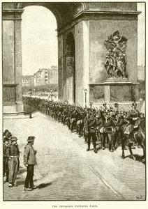 The Prussians Entering Paris by English School