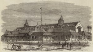 The Punjab Exhibition Building at Lahore by English School