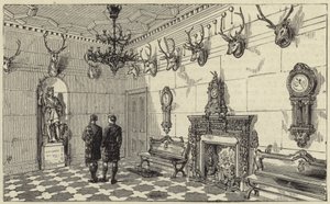 The Queen at Balmoral by English School