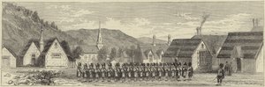 The Queen at Balmoral by English School