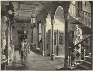 The Queen at Balmoral by English School