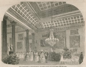 The Queen Entering the Supper Room at Grosvenor House by English School