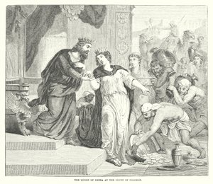 The Queen of Sheba at the Court of Solomon (engraving)