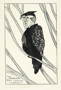 The Rasher-Bill (Divers Oxoniensis): Hastings Rashdall (1858-1924) by English School
