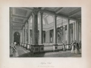 The Reform Club, the corridors of the Saloon by English School