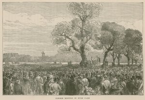 The Reform Demonstration in Hyde Park, 6 May 1867 by English School