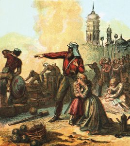 The Relief of Lucknow by English School