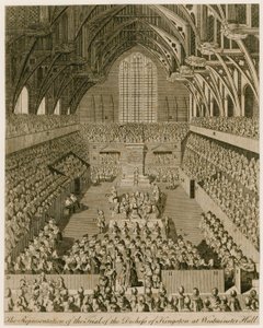 The Representation of the Trial of the Duchess of Kingston at Westminster Hall by English School