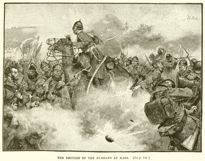 The Repulse of the Russians at Kars by English School