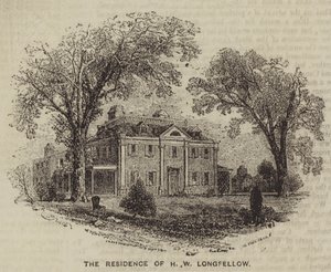 The Residence of H. W. Longfellow by English School