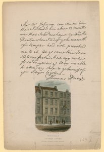 The Residence of Thomas Davies, Russell Street, Covent Garden, London by English School