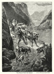 The Return from the Saeter by English School