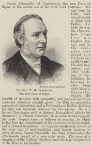 The Reverend W H Fremantle, the New Dean of Ripon by English School
