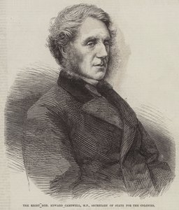 The Right Honourable Edward Cardwell, MP, Secretary of State for the Colonies by English School