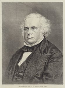 The Right Honourable John Bright, MP for Birmingham, elected in 1857 (engraving) by English School