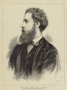 The Right Honourable Lord Lytton by English School