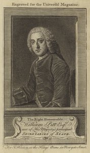 The Right Honourable William Pitt, Esquire, one of His Majesty
