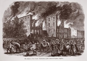 The Riots in New York: Destruction of the Colored Orphan Asylum