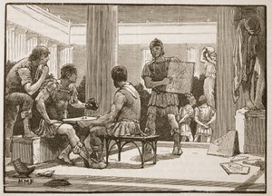 The Romans at Corinth by English School
