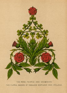 The Rose, Thistle and Shamrock. The Floral Badges of England, Scotland and Ireland by English School