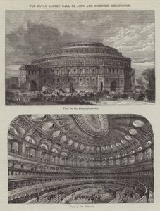The Royal Albert Hall of Arts and Sciences, Kensington (engraving) by English School