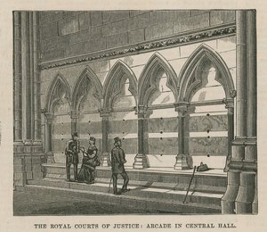 The Royal Courts of Justice: Arcade in Central Hall