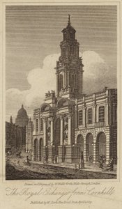 The Royal Exchange in the City of London by English School