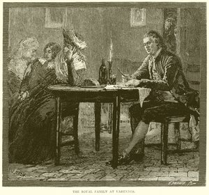 The Royal Family at Varennes by English School
