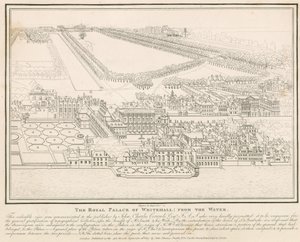 The Royal Palace of Whitehall, from the Water by English School