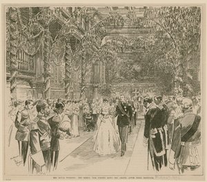 The Royal Wedding, 23 July 1896 by English School